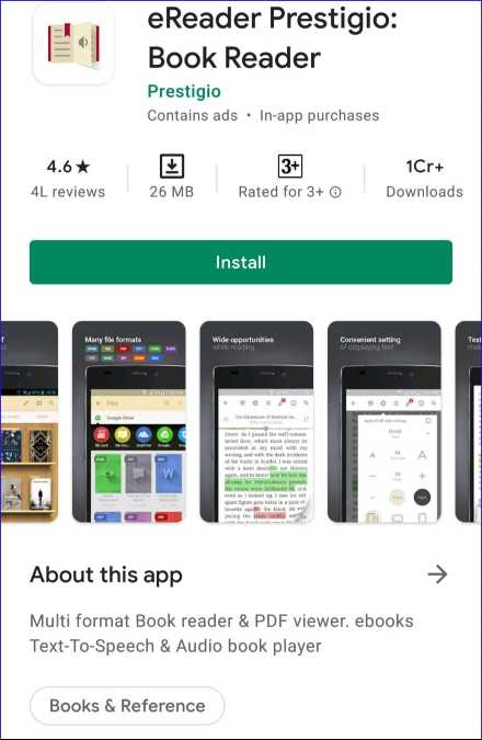 Best Android App to Read PDF Aloud - ereader prestigio