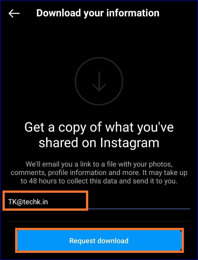 recover deleted instagram instagram data download messages-Request Download