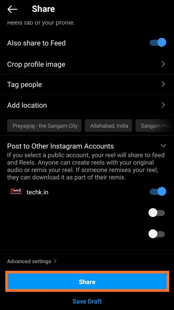 How to Add Text to Instagram Reels -share