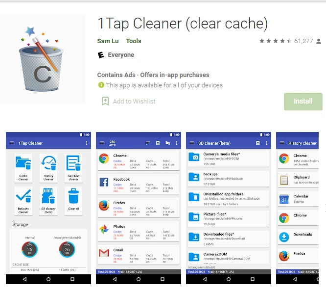 Best Android Cleaner App - 1tap cleaner